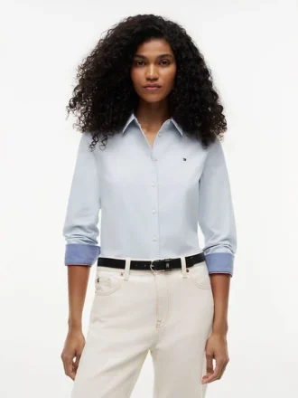 Camisa Oxford elástica de corte regular