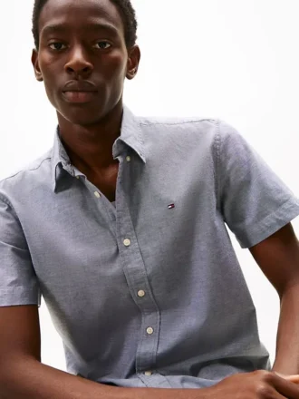Camisa Oxford elástica de corte regular