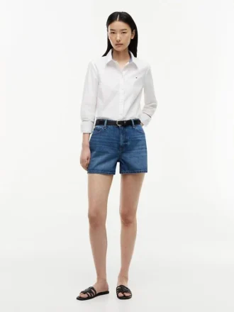Camisa Oxford elástica de corte regular