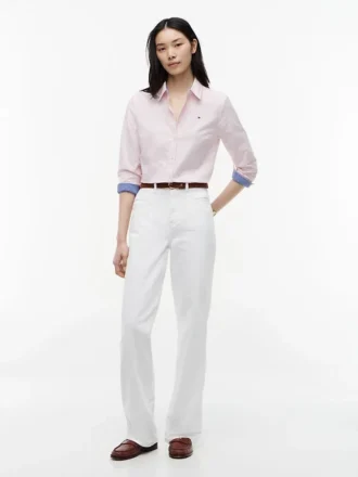 Camisa Oxford elástica de corte regular