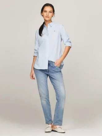 Camisa Oxford elástica de corte regular