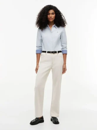 Camisa Oxford elástica de corte regular