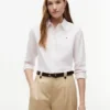 Camisa Oxford elástica às riscas com corte regular Camisa Oxford elástica às riscas com corte regular