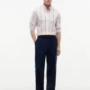 Camisa Oxford elástica às riscas com corte regular Camisa Oxford elástica às riscas com corte regular