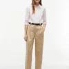 Camisa Oxford elástica às riscas com corte regular Camisa Oxford elástica às riscas com corte regular