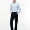 Camisa Oxford elástica às riscas com corte regular Camisa Oxford elástica às riscas com corte regular