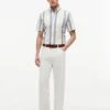 Camisa Oxford elástica às riscas com corte regular Camisa Oxford elástica às riscas com corte regular