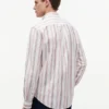 Camisa Oxford elástica às riscas com corte regular Camisa Oxford elástica às riscas com corte regular