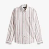 Camisa Oxford elástica às riscas com corte regular Camisa Oxford elástica às riscas com corte regular