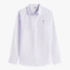 Camisa Oxford elástica às riscas com corte regular Camisa Oxford elástica às riscas com corte regular