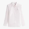 Camisa Oxford elástica às riscas com corte regular Camisa Oxford elástica às riscas com corte regular