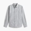 Camisa Oxford elástica às riscas com corte regular Camisa Oxford elástica às riscas com corte regular