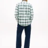 Camisa Oxford elástica xadrez de corte regular Camisa Oxford elástica xadrez de corte regular
