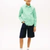 Camisa Oxford elástica xadrez para criança Camisa Oxford elástica xadrez para criança