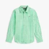 Camisa Oxford elástica xadrez para criança Camisa Oxford elástica xadrez para criança