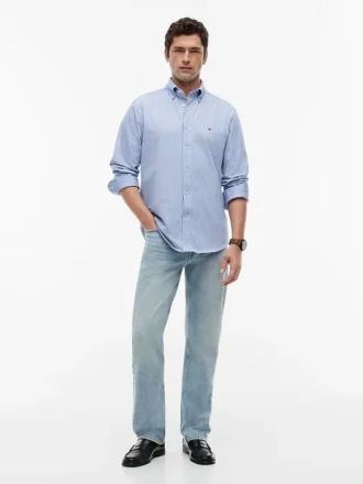 Camisa Oxford às riscas TH Performance