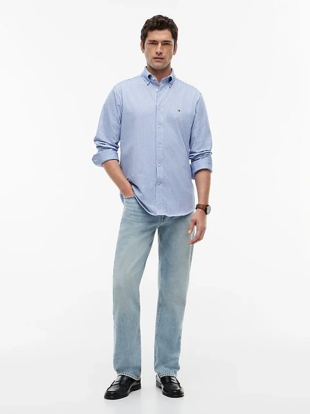 Camisa Oxford às riscas TH Performance Camisa Oxford às riscas TH Performance