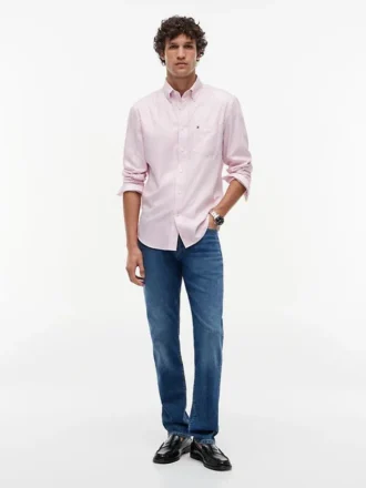Camisa Oxford às riscas TH Performance