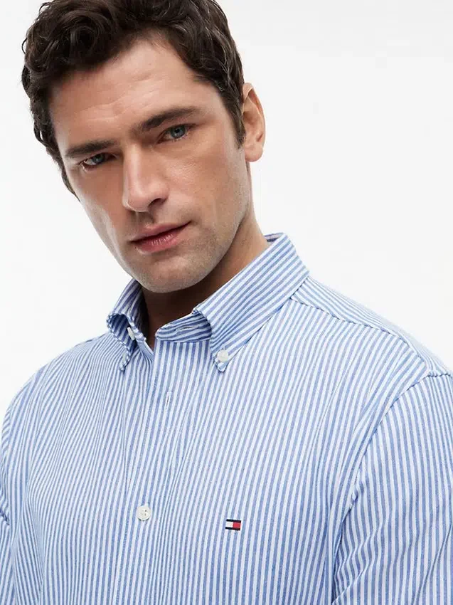 Camisa Oxford às riscas TH Performance Camisa Oxford às riscas TH Performance