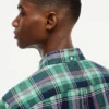Camisa Oxford xadrez arrojada de corte regular Camisa Oxford xadrez arrojada de corte regular