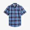 Camisa Oxford xadrez arrojada de corte regular Camisa Oxford xadrez arrojada de corte regular