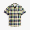 Camisa Oxford xadrez arrojada de corte regular Camisa Oxford xadrez arrojada de corte regular