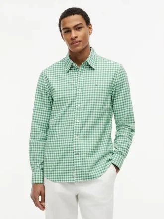 Camisa Oxford xadrez de corte regular