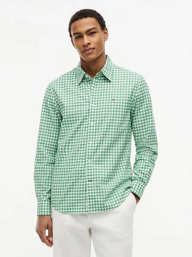 Camisa Oxford xadrez de corte regular Camisa Oxford xadrez de corte regular