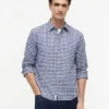 Camisa Oxford xadrez de corte regular Camisa Oxford xadrez de corte regular