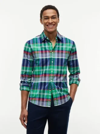 Camisa Oxford xadrez de corte regular