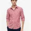 Camisa Oxford xadrez de corte regular Camisa Oxford xadrez de corte regular