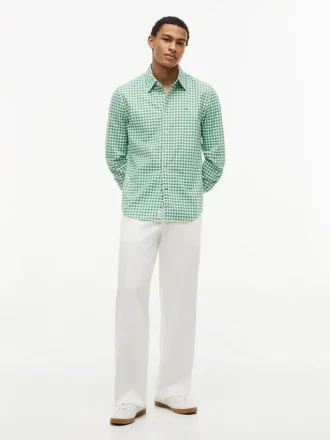 Camisa Oxford xadrez de corte regular