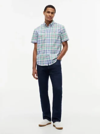 Camisa Oxford xadrez de corte regular