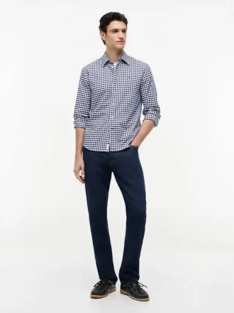 Camisa Oxford xadrez de corte regular