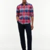Camisa Oxford xadrez de corte regular Camisa Oxford xadrez de corte regular