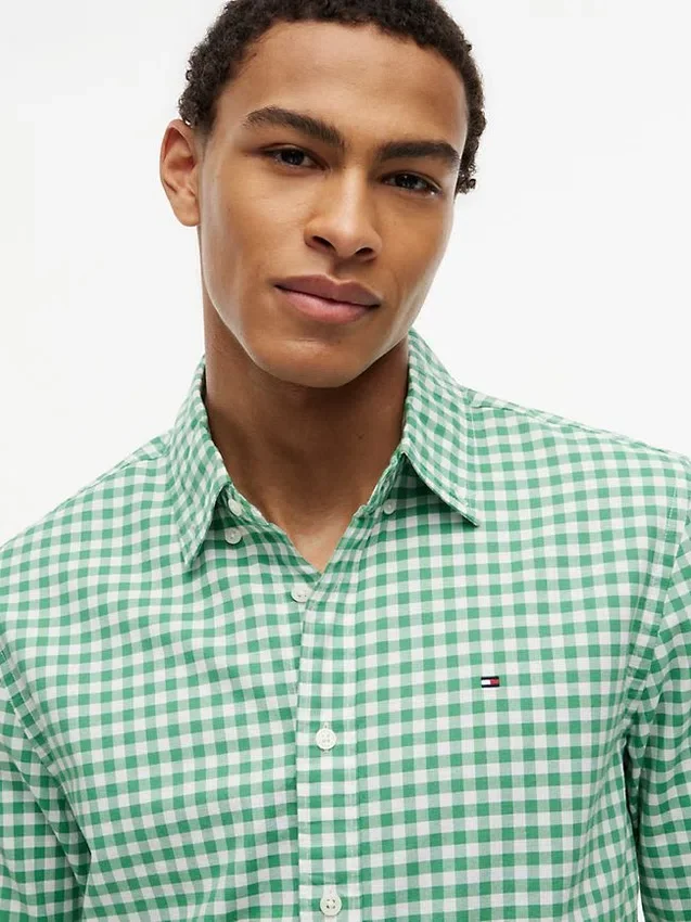 Camisa Oxford xadrez de corte regular Camisa Oxford xadrez de corte regular