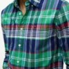 Camisa Oxford xadrez de corte regular Camisa Oxford xadrez de corte regular