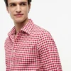 Camisa Oxford xadrez de corte regular Camisa Oxford xadrez de corte regular