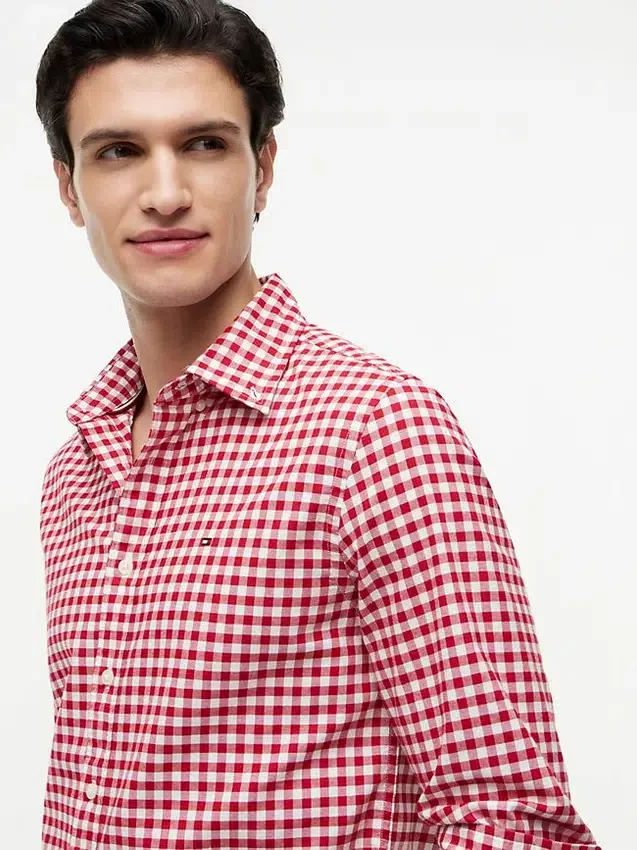 Camisa Oxford xadrez de corte regular Camisa Oxford xadrez de corte regular