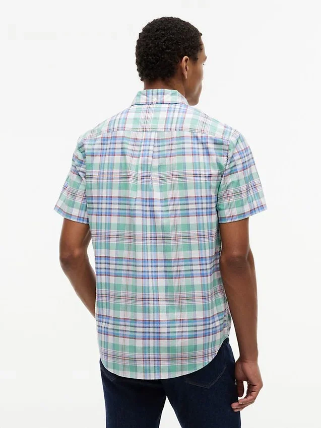 Camisa Oxford xadrez de corte regular Camisa Oxford xadrez de corte regular