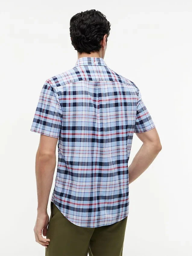 Camisa Oxford xadrez de corte regular Camisa Oxford xadrez de corte regular