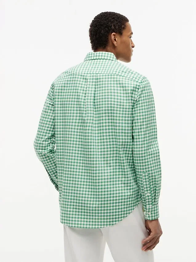Camisa Oxford xadrez de corte regular Camisa Oxford xadrez de corte regular