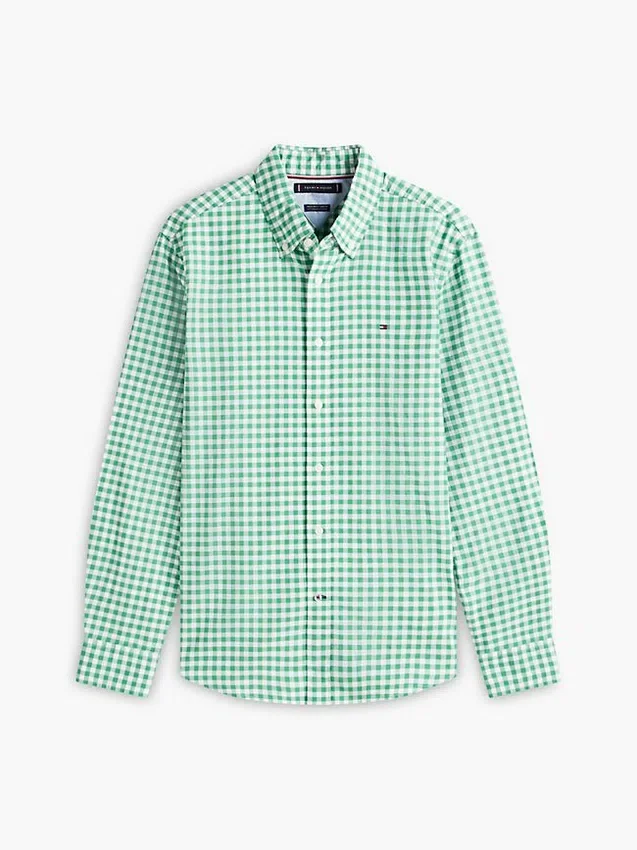 Camisa Oxford xadrez de corte regular Camisa Oxford xadrez de corte regular