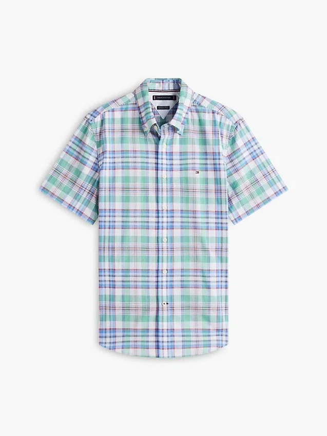 Camisa Oxford xadrez de corte regular Camisa Oxford xadrez de corte regular