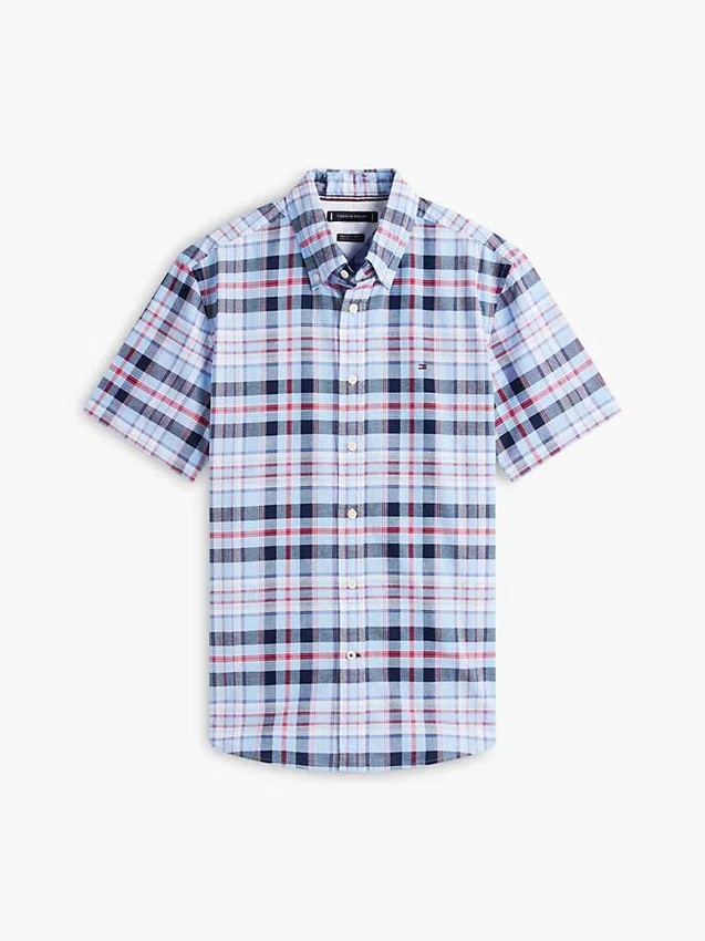 Camisa Oxford xadrez de corte regular Camisa Oxford xadrez de corte regular