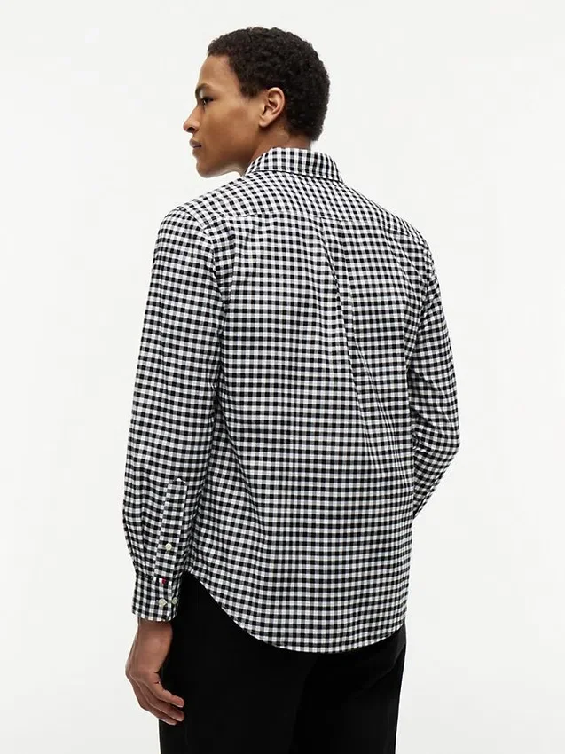 Camisa Oxford xadrez de corte regular Camisa Oxford xadrez de corte regular