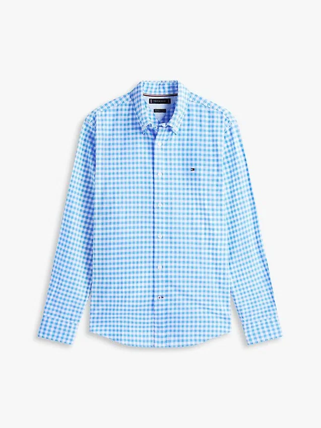 Camisa Oxford xadrez de corte regular Camisa Oxford xadrez de corte regular