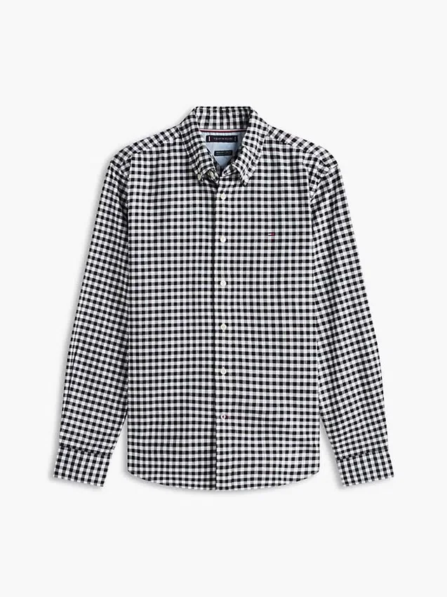 Camisa Oxford xadrez de corte regular Camisa Oxford xadrez de corte regular