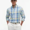 Camisa Regular em Mistura de Linho com Padrão Madras Camisa Regular em Mistura de Linho com Padrão Madras
