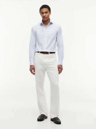 Camisa social listrada THFlex de corte justo